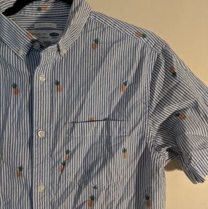 Pineapple pinstripe button down